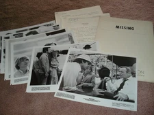 Costa-Gavras' MISSING Orig. 1982 Press Kit w/Stills ~ Jack Lemmon & Sissy Spacek