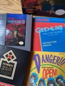 Gremlins 2 The New Batch Nintendo Nes Original Game complete with manual CIB