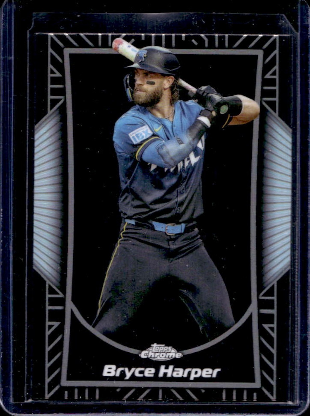 2025 Topps Chrome Bryce Harper Shadow Etch #SE-4 Phillies