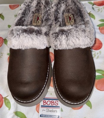 Bobs From Sketchers Keepsakes with memory foam. Womens 8.5 Chocolate Cozy Blend