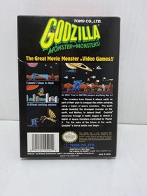 Godzilla: Monster of Monsters NES CIB Nintendo Entertainment System Box Manual