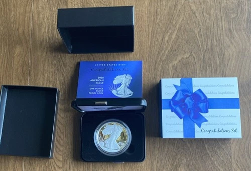 U.S. Mint American Eagle 2026 One Ounce Silver Proof Congratulations In Hand