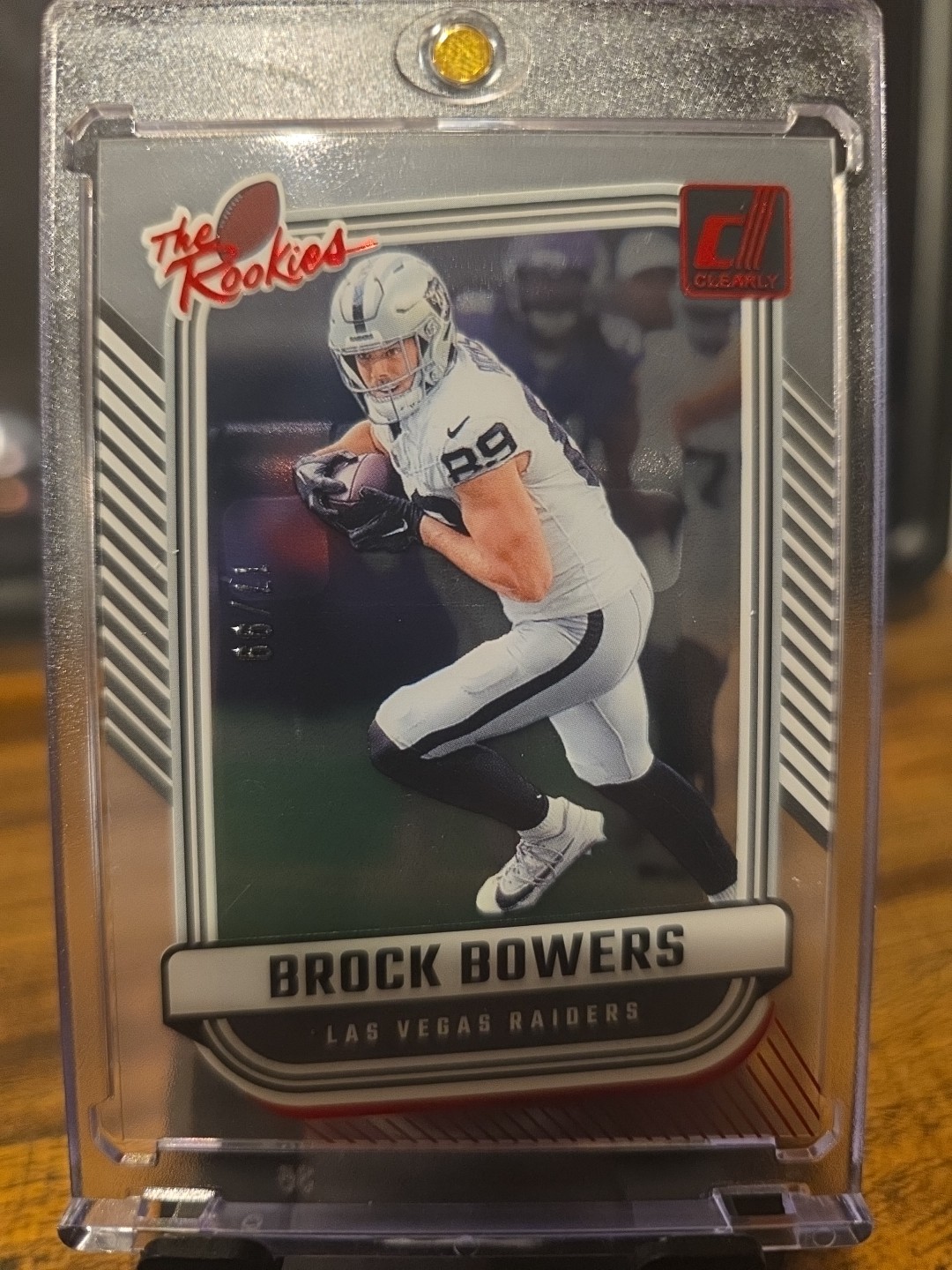 2024 Panini Clearly Donruss - Clearly the Rookies Brock Bowers #8 Red /99 (RC)