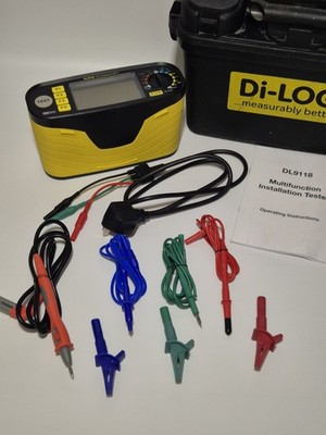 Di-LOG DL9118 Multifunktions-Installationstester | Komplettset | Top Zustand