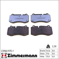 Zimmermann 23960.975.1 Bremsbelagsatz FüR Mercedes Benz CLS E Klasse S SL W221