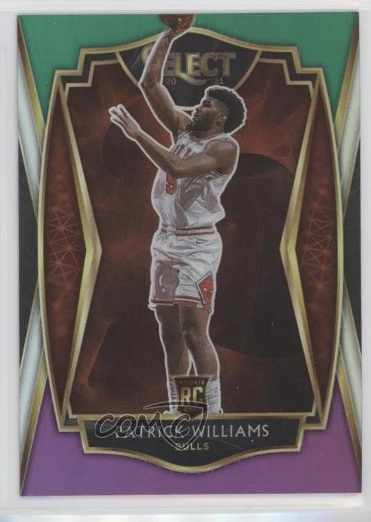 2020 Panini Select Premier Level Green White Purple Prizm Patrick Williams 2l4