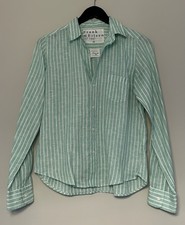 Camicia FRANK & EILEEN BARRY sartoriale vestibilità camicia con bottoni 100% lino taglia XS