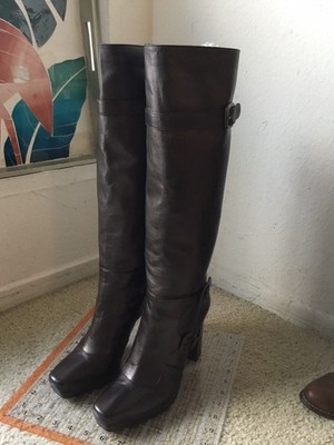 New Stuart Weitzman Knee High Boots US 9, Brown Soft Leather
