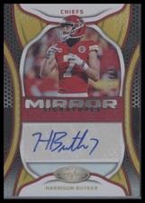 2022 Panini Certified #MS-HB Harrison Butker Mirror Signatures Gold #/15