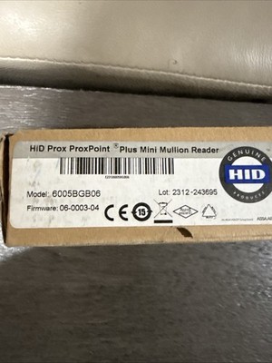 HID 6005BGB06 ProxPoint Plus 125 kHz Mini Mullion Proximity Reader, Gray