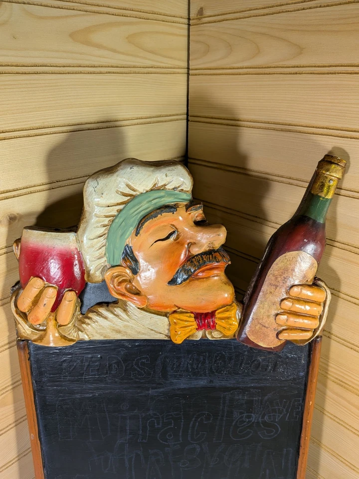 Vintage Hand Crafted Wall Mounted Message Board. Naturally Distressed 12"×23.75" - Image 2 of 4