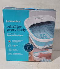New  Homedics Smart Space Essential Footbath Collapsible