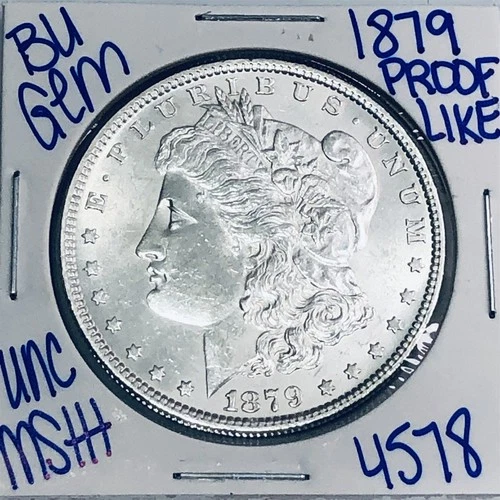 1879 BU UNCIRCULATED MORGAN SILVER DOLLAR AUTHENTIC U.S. MINT FREE SHIPPING 4578