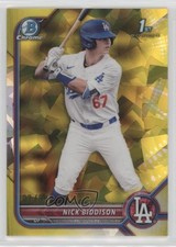 2022 Bowman Chrome Draft Sapphire Edition Yellow 7/99 Nick Biddison 0z1i