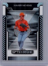 Xavier Neyens 2025 Leaf Optichrome Baseball 1/1 Pre Production Proof