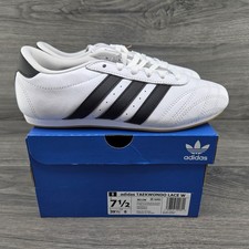 Adidas Taekwondo Size 7.5 Womens Cloud White Core Black Gum Sneakers JS1194