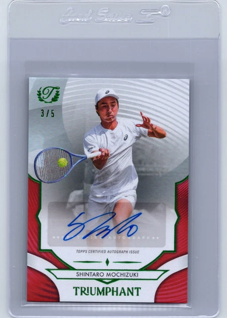2025 Topps Triumphant Tennis Shintaro Mochizuki Red Auto /5