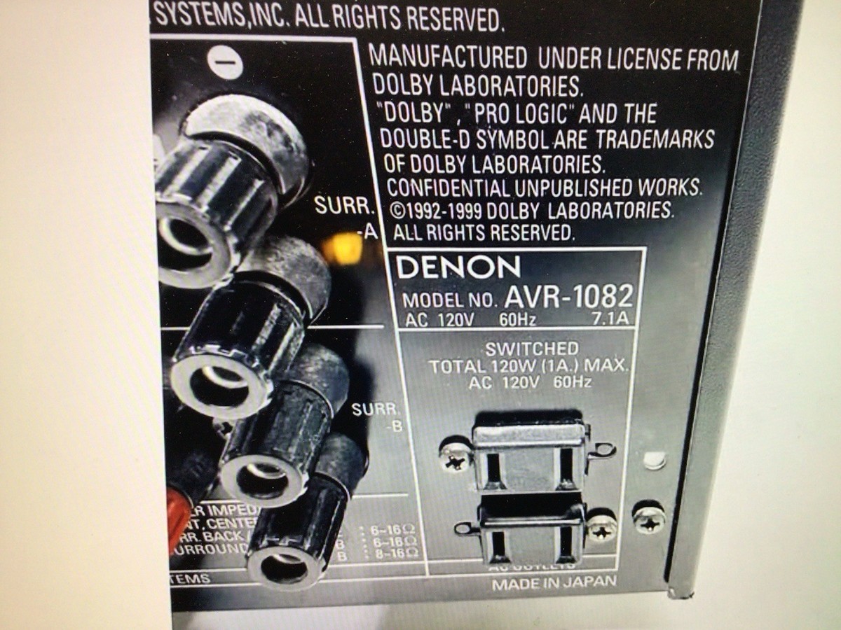 Denon DRA 395 2 Channel 160 Watt Receiver for sale online | eBay