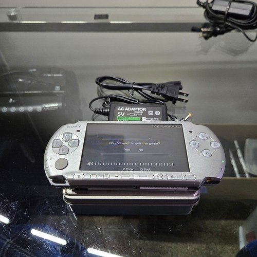 Sony Play Station Portable PSP Model Number # 3001 Silver Colored