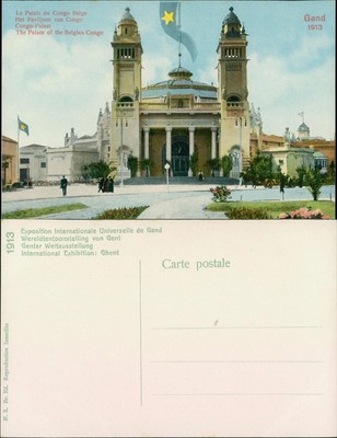 Postkaart Gent Ghent (Gand) Le Palais du Congo Belge - Expo 1913