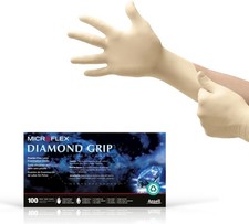 MICROFLEX Diamond Grip MF-300 Disposable Latex Gloves for Automotive,