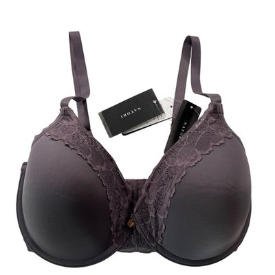 Natori Hidden Glamour Contour Underwire Bra in Gun Metal Size 32DD NEW!