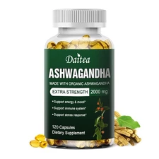 High Strength Ashwagandha Capsules Promote Overall Well-Being 30-120 Pills