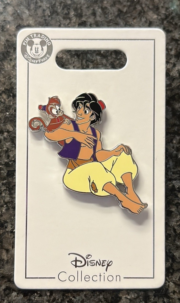 2018 Disney Parks Pin Aladdin and Abu Friends Sidekick 128279