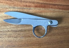 Vintage Chrome Thread Snip Sewing Scissors Cutter ITALY.