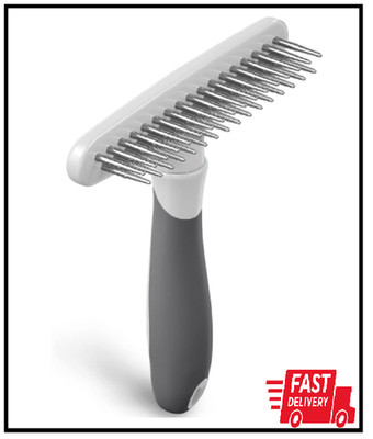 Dog Rake Deshedding Dematting Brush Comb - Undercoat Rake for Dogs ...