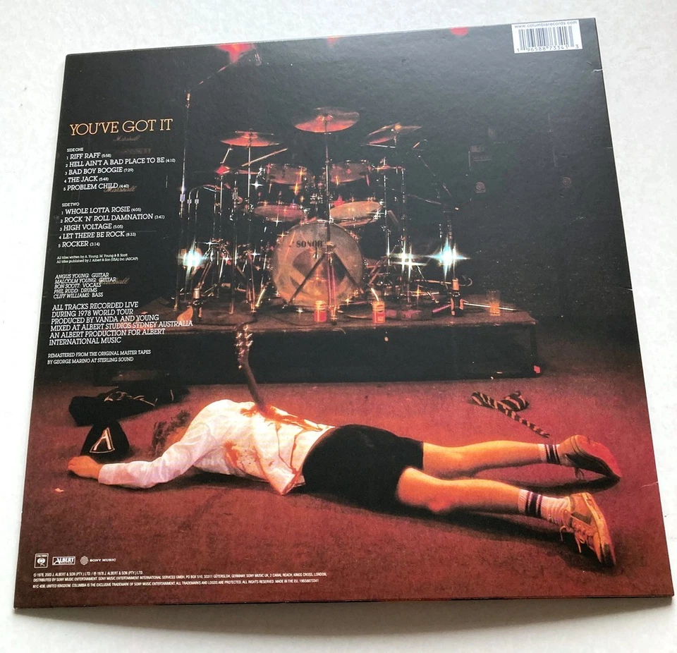AC/DC 'IF YOU WANT BLOOD' 2024 50th ANNIVERSARY SPECIAL EDITION GOLD VINYL LP NM - Image 3 of 4