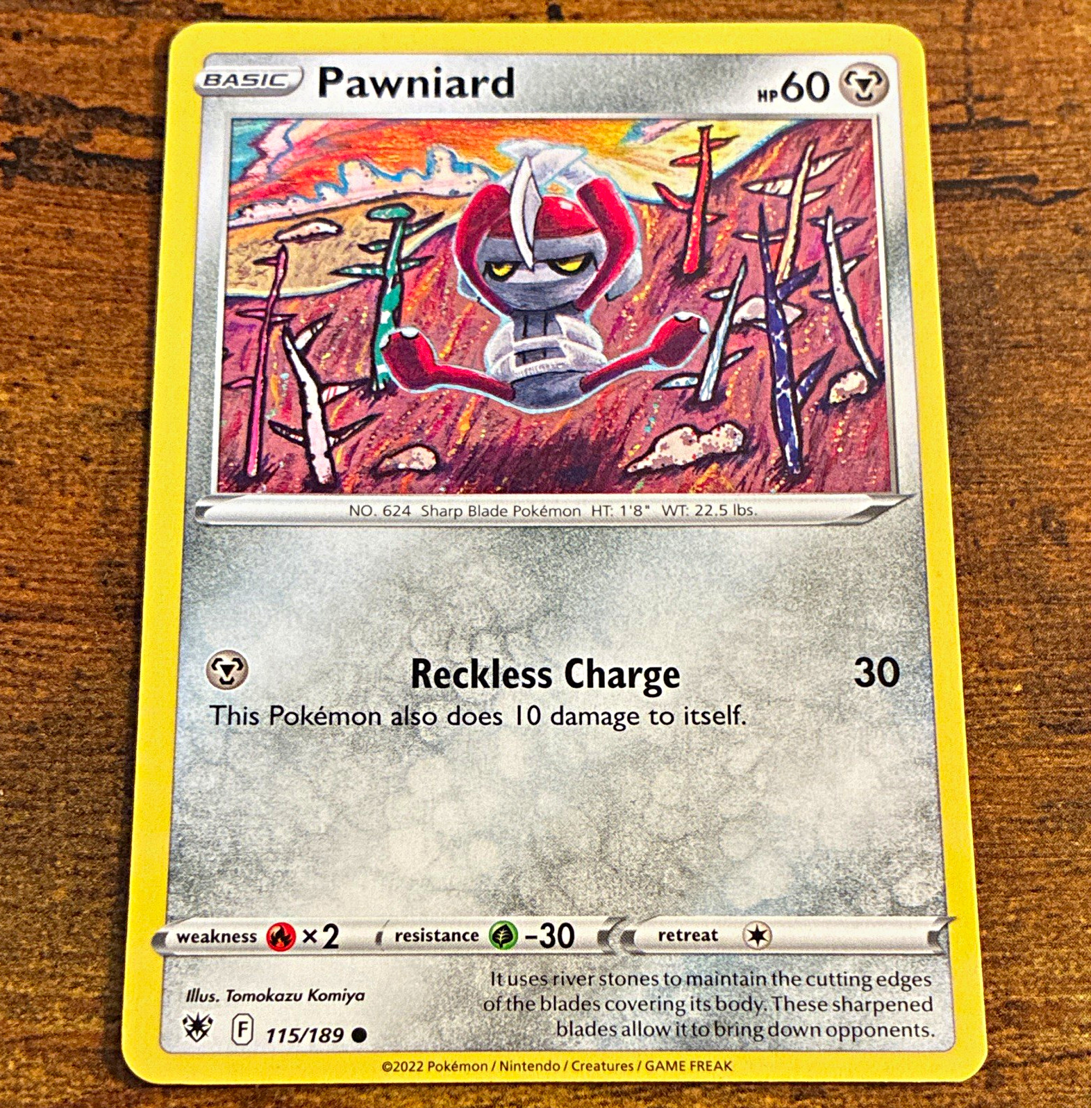 The Pokémon Company Pawniard 115/189 Astral Radiance Regular Common EN HP 60