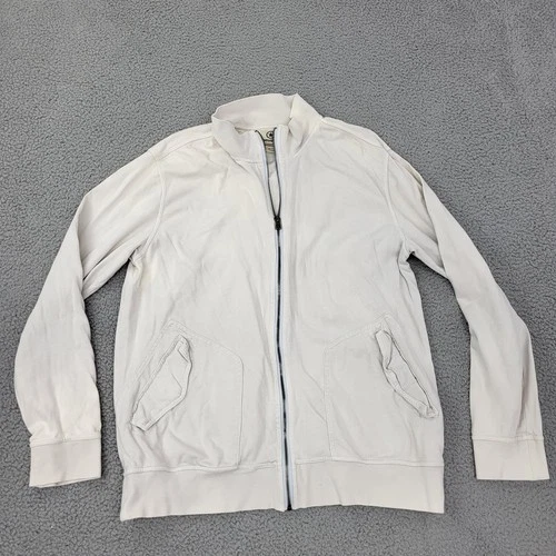 Converse Track Jacket Mens XL White Full Zip Pockets video thumbnail