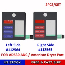 2xKEYPAD FOR AD530 ADC / American Dryer Right Side  112565  Left Side  112564