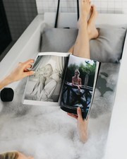 BADESOFA Luxury Floating Foot Bath Pillow - Grey