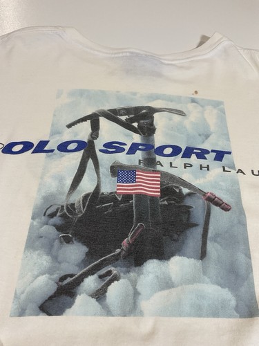 Camiseta Polo Deportiva Ralph Lauren Arctic Challenge Manga Larga De Colección Talla L Años 90 - Imagen 2 de 10