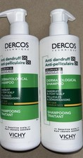 Image of 2 x Vichy Dercos Anti-Dandruff Dermatological Shampoo,390ml dry hair/itchy scalp