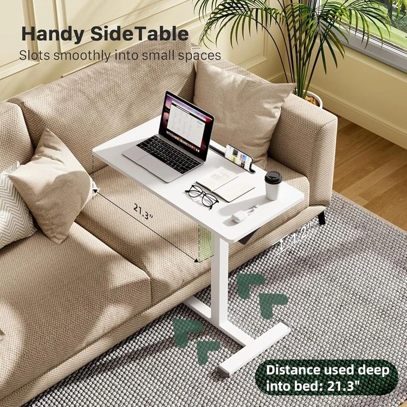 Escritorio de pie móvil ajustable en altura estación de trabajo rodante portátil con ruedas Foto 4 de 4