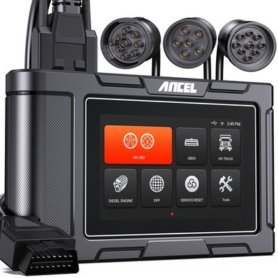 ANCEL HD3400 PRO Diesel Truck DPF Regen Scanner Heavy Duty Diagnostic Tool Syst