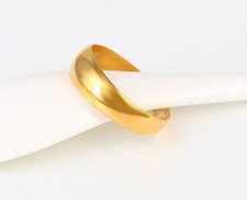 9K Yellow Gold Filled Lady Man 7mm Plain Open Ring Wedding Xmas Party R/124