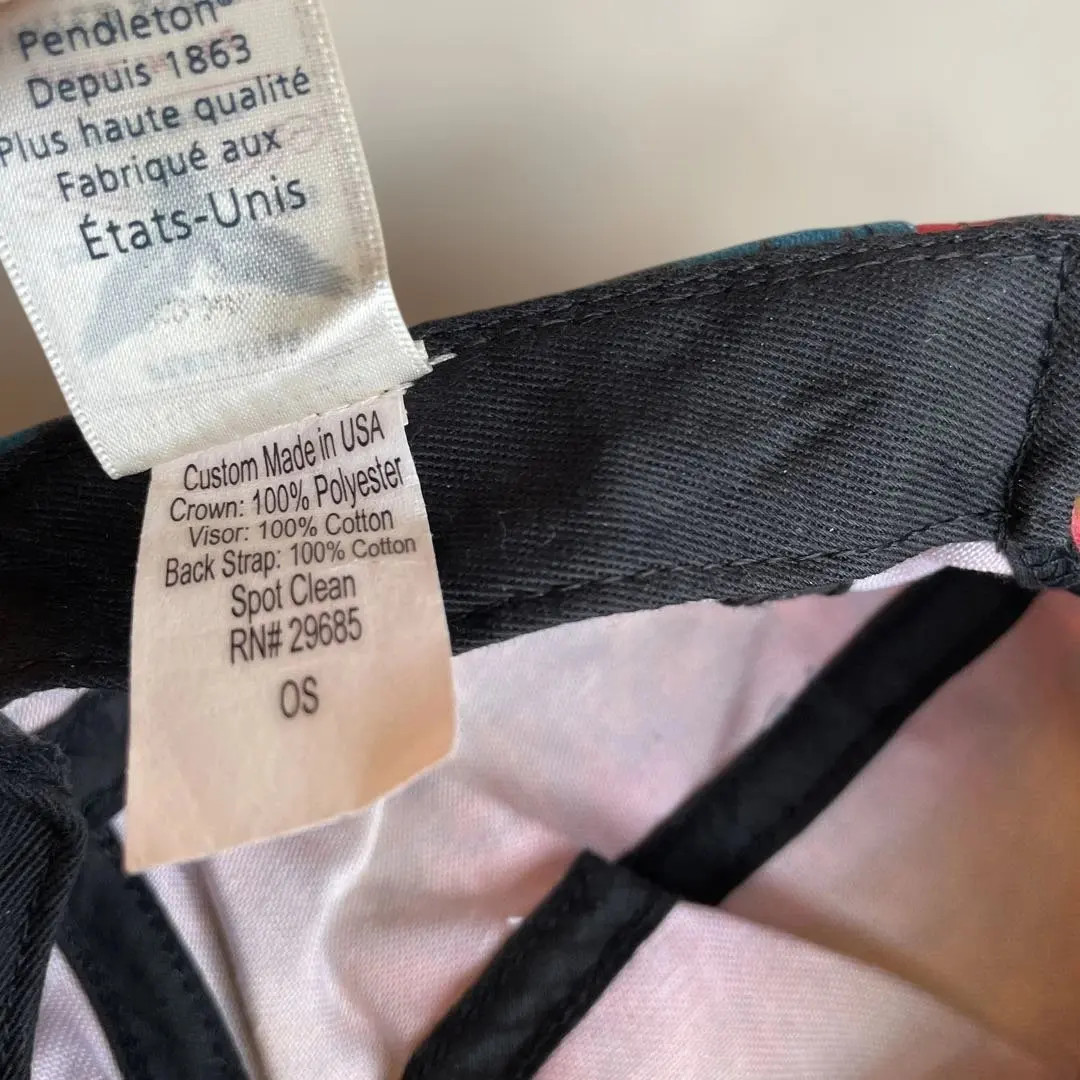 90s PENDLETON 5 Panel Cap Native Pattern Made in … - image 6