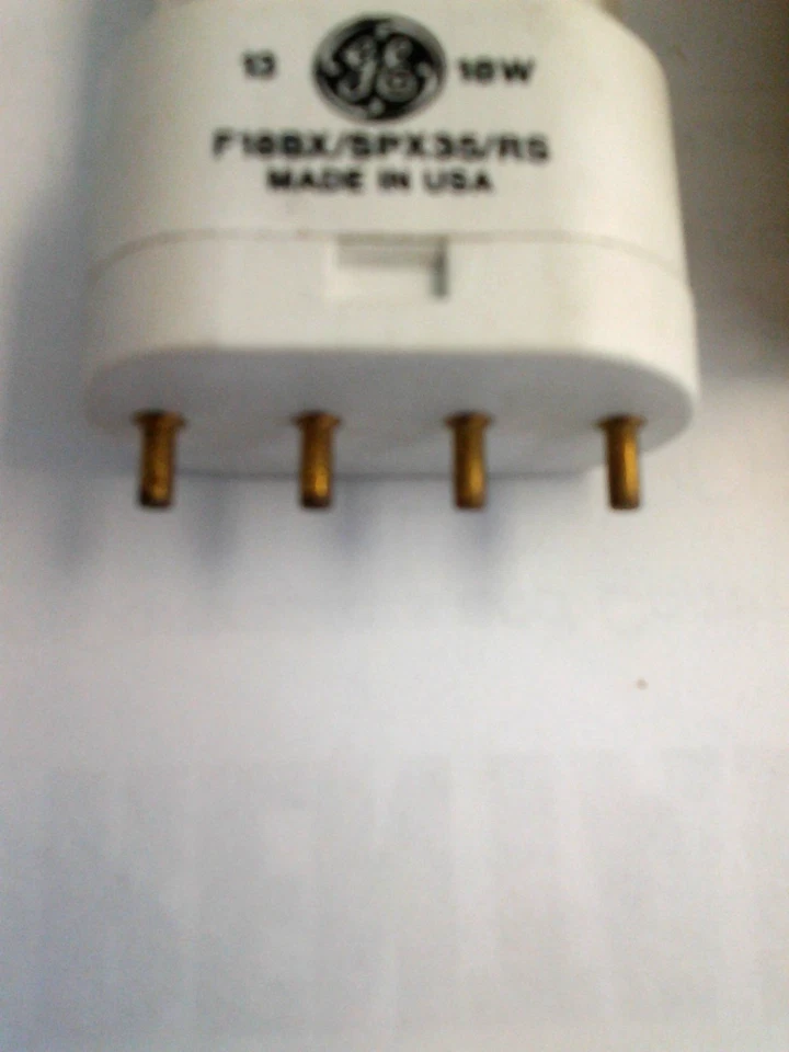 GE F18BX/SPX35 18W SPX35 COLOR 4PIN BIAXIAL FLUOR LAMP TWIN TUBE - Image 2 of 3