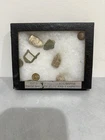 Civil War Relics Display Dug Bullets Button Buckle Excavated Battlefield