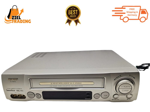 2er Set JVC HR-J712 & Sharp VC-MH76 VHS Videorekorder – Defekt - Bild 9 von 17