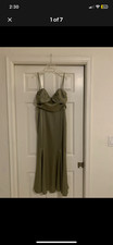 reformation long dress artichoke green size 8 new w tags