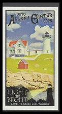 2025 Topps Allen & Ginter Mini Light the Night #LTN‑26 Cape Neddick Lighthouse