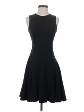 Halston Heritage Women Black Cocktail Dress 0