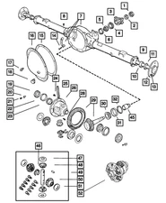 Genuine Mopar Axle Housing 5003711AA QTY 1