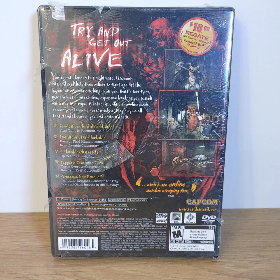 Resident Evil: Outbreak -- File #2 (Sony PlayStation 2, 2005) PS2 - Image 4 of 4