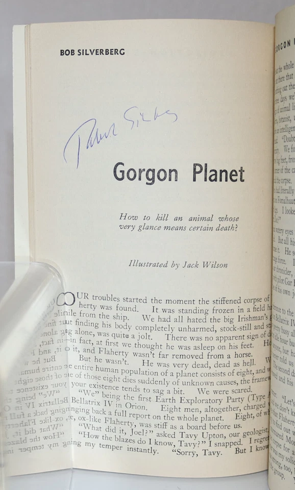 Signed Robert Silverberg 1st Professional Sale 1954 Nebula Science Fiction - Image 3 of 4